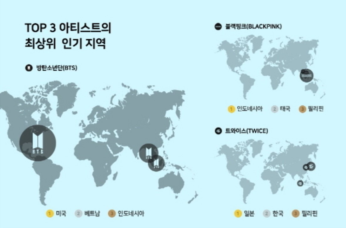 3) 2019년 K-POP 세계지도_출처 Blip.jpg