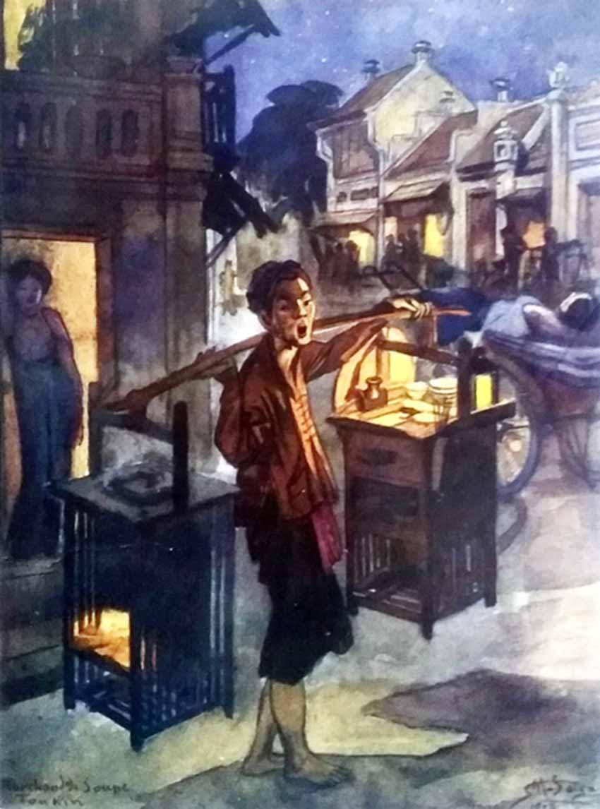 1. Pho 판매상 그림 (Maurice Salge의 Gánh phở rong ở Hà Nội).jpg