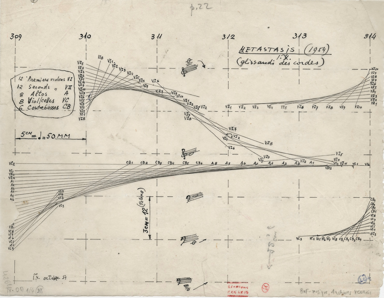 Partition graphique Metastasis, 1954 OM 1:4 Coll Famille XenakisDR.jpg