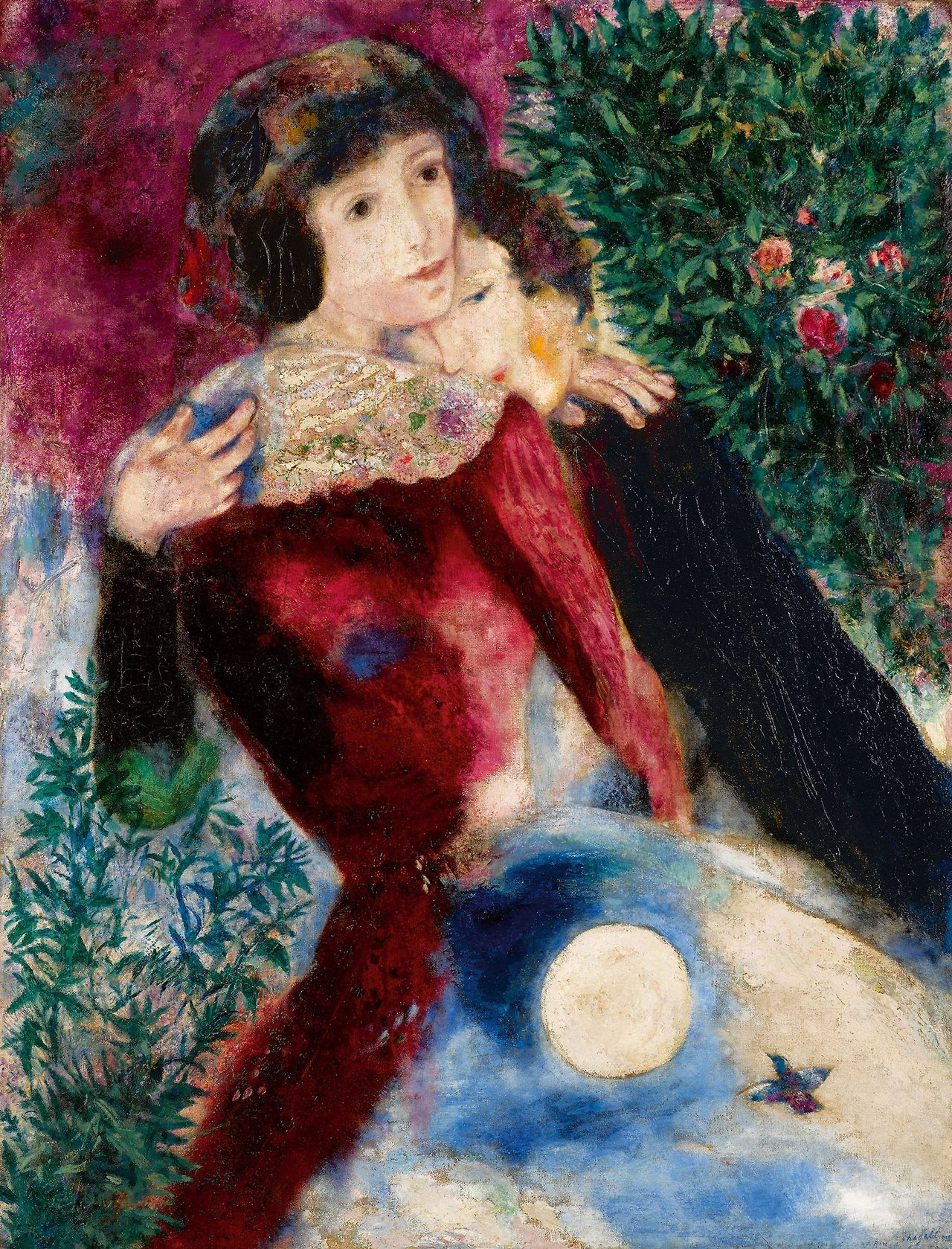 1 낯익은 외로움 ● 4 로맨스가 휴업이라고 해도 - Marc Chagall, Les Amoureux (1928). Courtesy Sotheby's. © 2017 Artists Rights.jpg