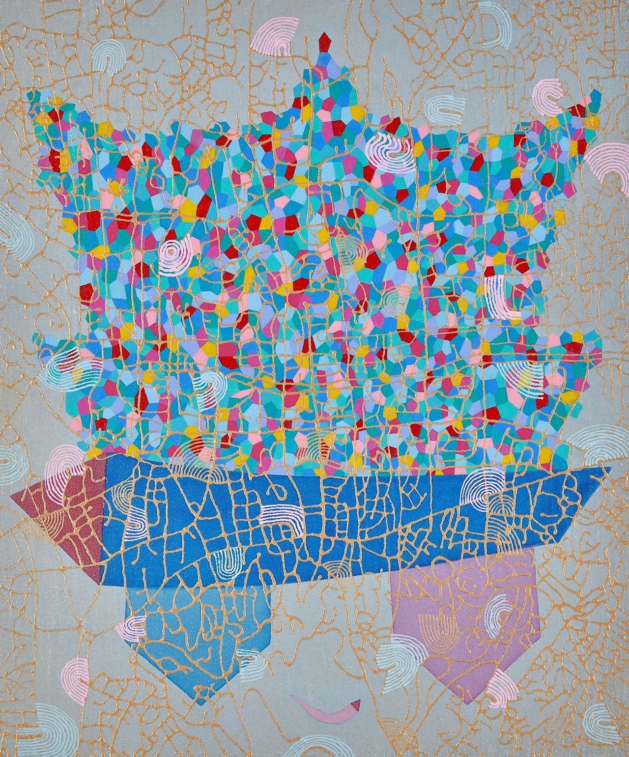 이정연,iconCaptain-Seoul서울의 미라클,2023,Acrylic_gel stone_binder_acrylic supplements on canvas,73x61cm.jpg