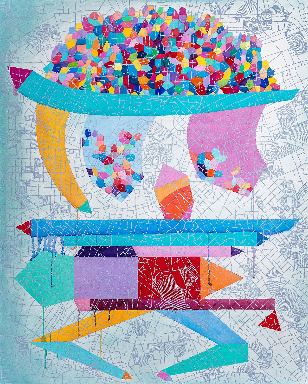 이정연,iconB9-Brussel,2018,Acrylic_gel stone_binder_acrylic supplements on canvas,162.2x130.3cm.jpg