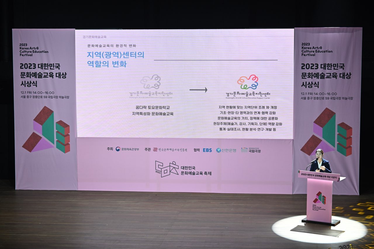 2023 대한민국 문화예술교육 대상 시상식_사례발표.jpg