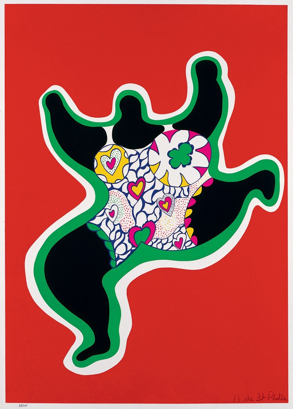 Leaping Nana (Planche de Nana Power) Niki de Saint Phalle, 1970; 76 x 56 cm. Sprengel Museum, Hanovre. © 2014 Niki Charitable Art Foundation..jpg