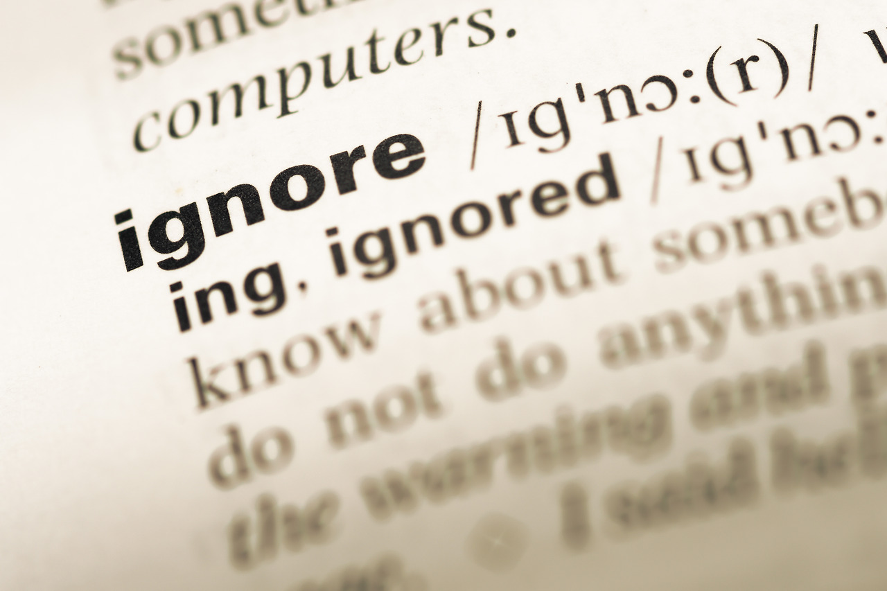 무시하다: Ignore