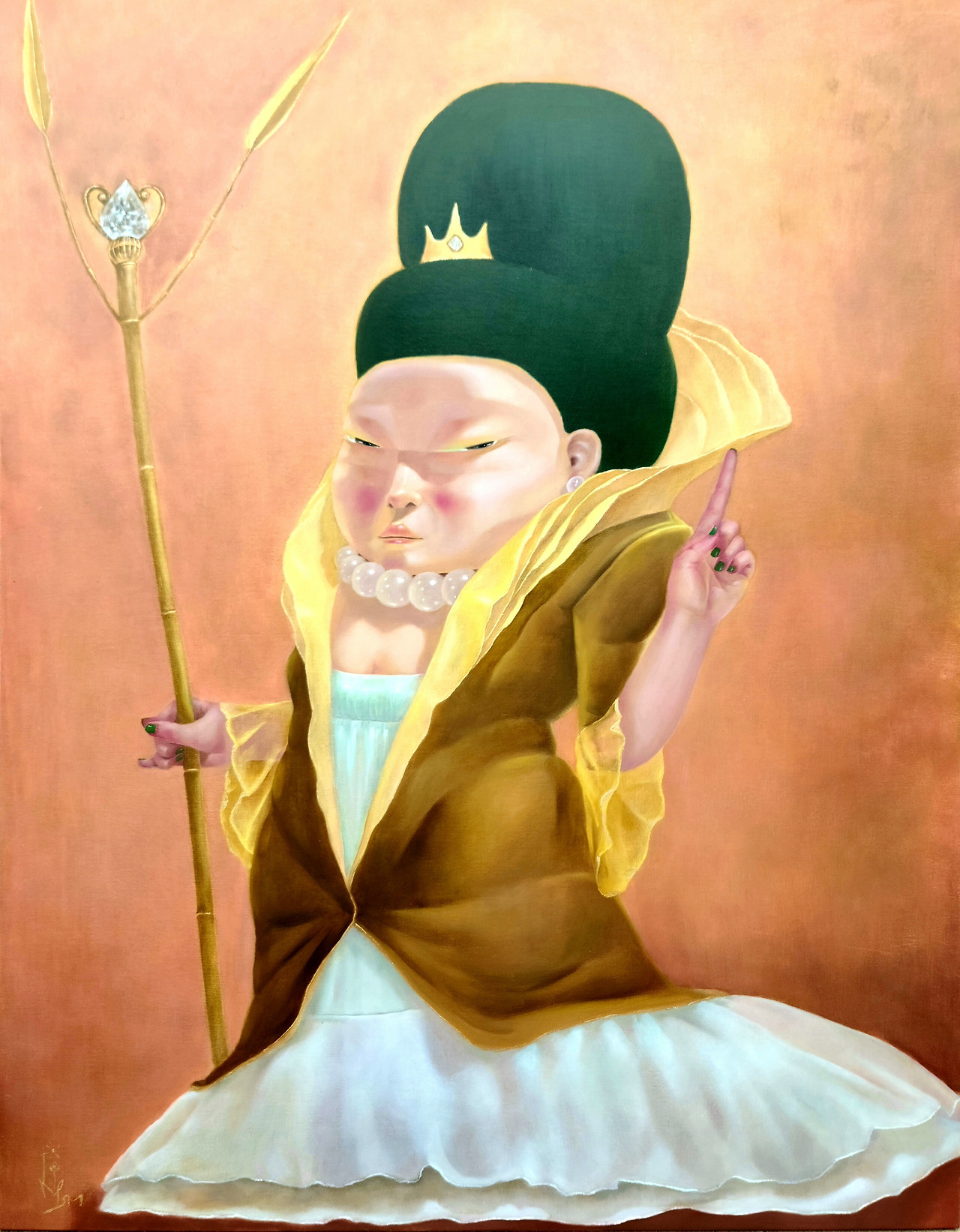 보석눈물-Queen 91x117 oil on canvas 2021.jpg