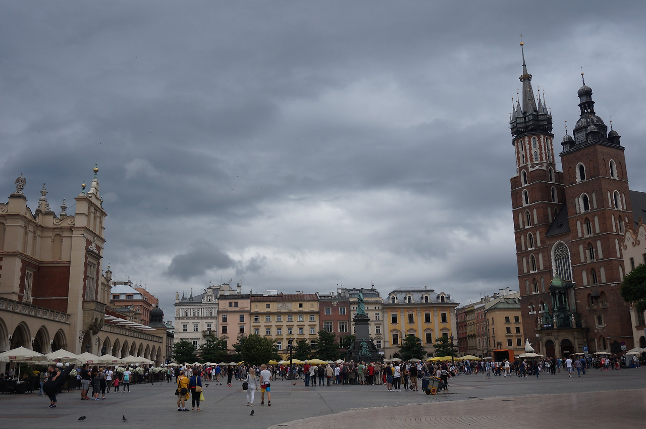 크라쿠프 시가의 심장:주 광장(Rynek Główny)