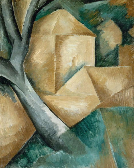 (9) 9 Georges_Braque,_1908,_Maisons_et_arbre,_oil_on_canvas,_40.5_x_32.5_cm,_Lille_Métropole_Museum_of_Modern,_Contemporary_and_Outsider_Art.jpg