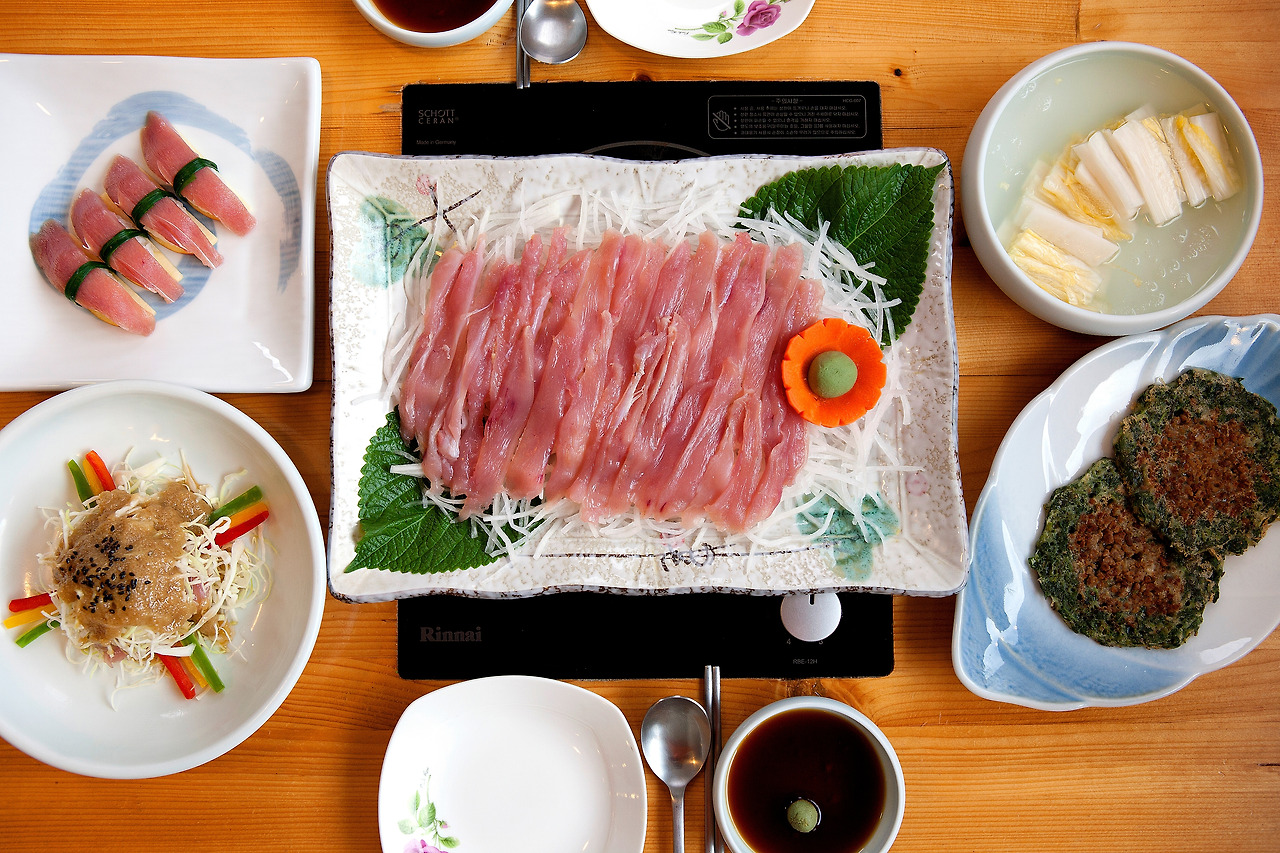 꿩 한 마리로 차려내는 코스요리.jpg