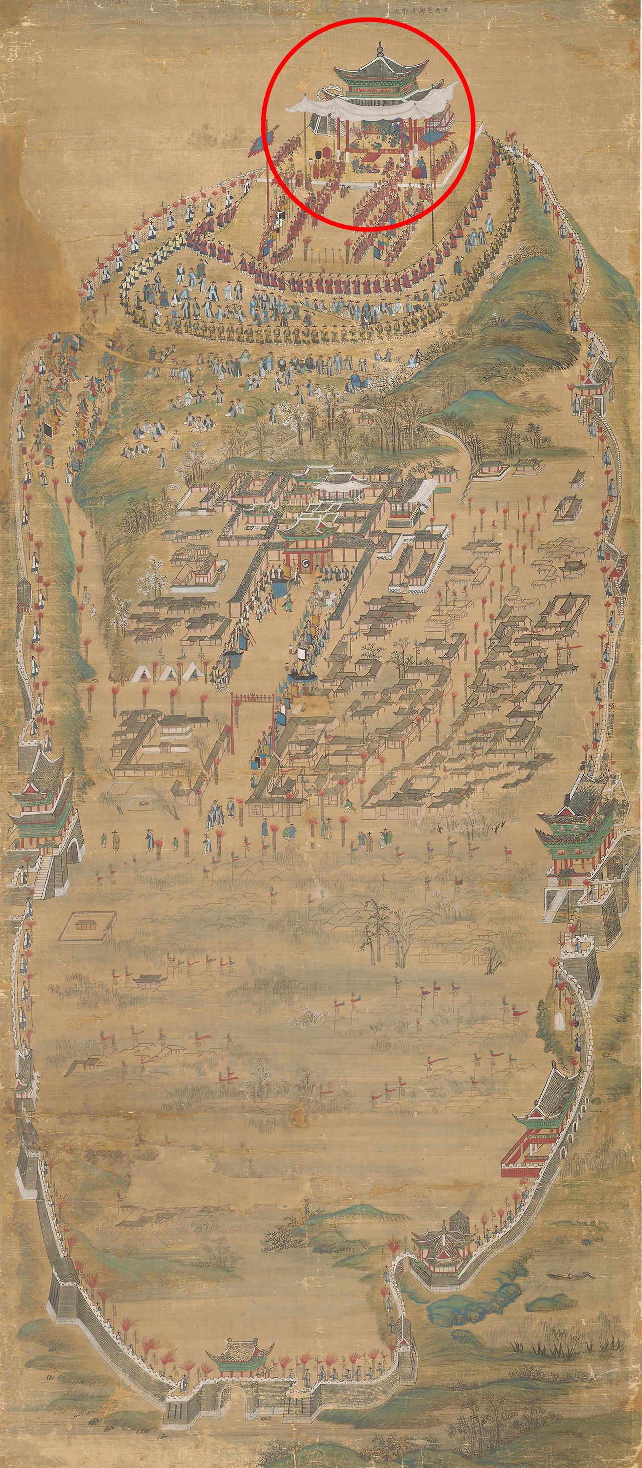 04정조의 현륭원 행차_제5폭 서장대야조도(西將臺夜操圖).jpg