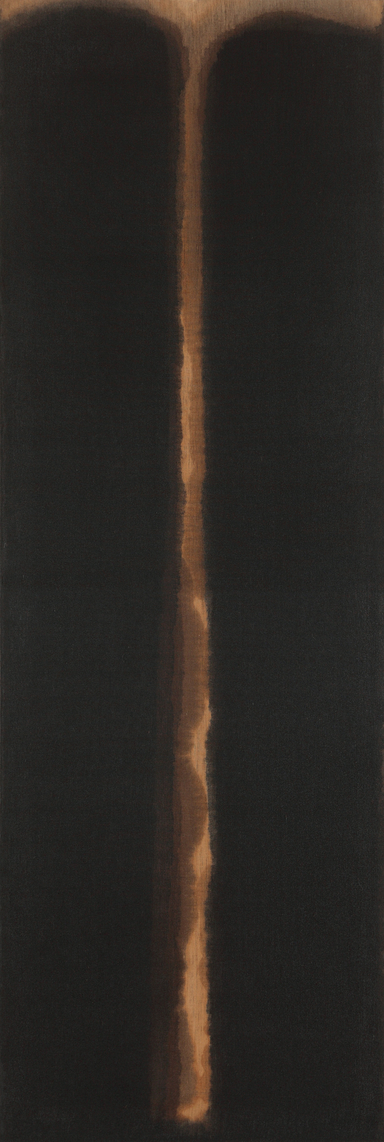 5. YHK. Umber-Blue '77, 1977, Oil on linen, 200x68cm.jpg