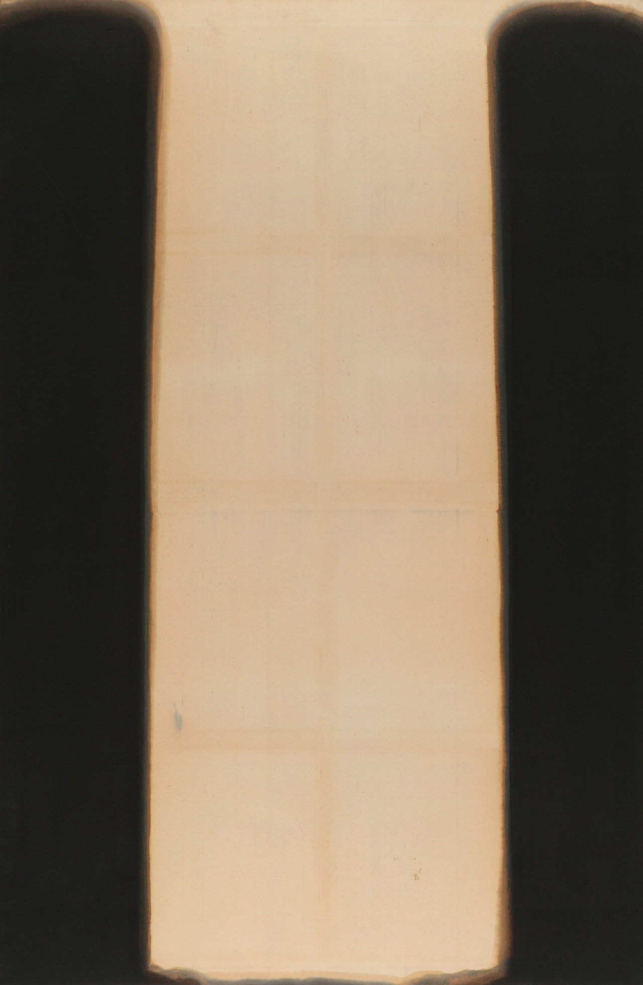 8. YHK. Umber-Blue '78-33, 1978, Oil on cotton, 280.5x184cm.jpg
