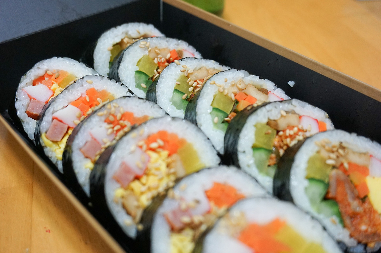오이가 들어간 김밥 냄새