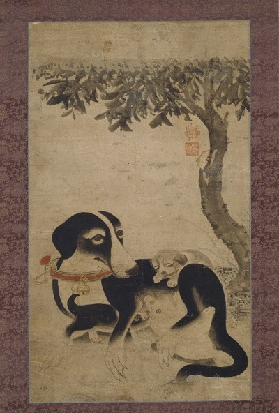 이암 ‘모견도(母犬圖)’ 16세기 조선, 종이에 담채, 73.5x42.5cm 사진제공=국립중앙박물관.jpg