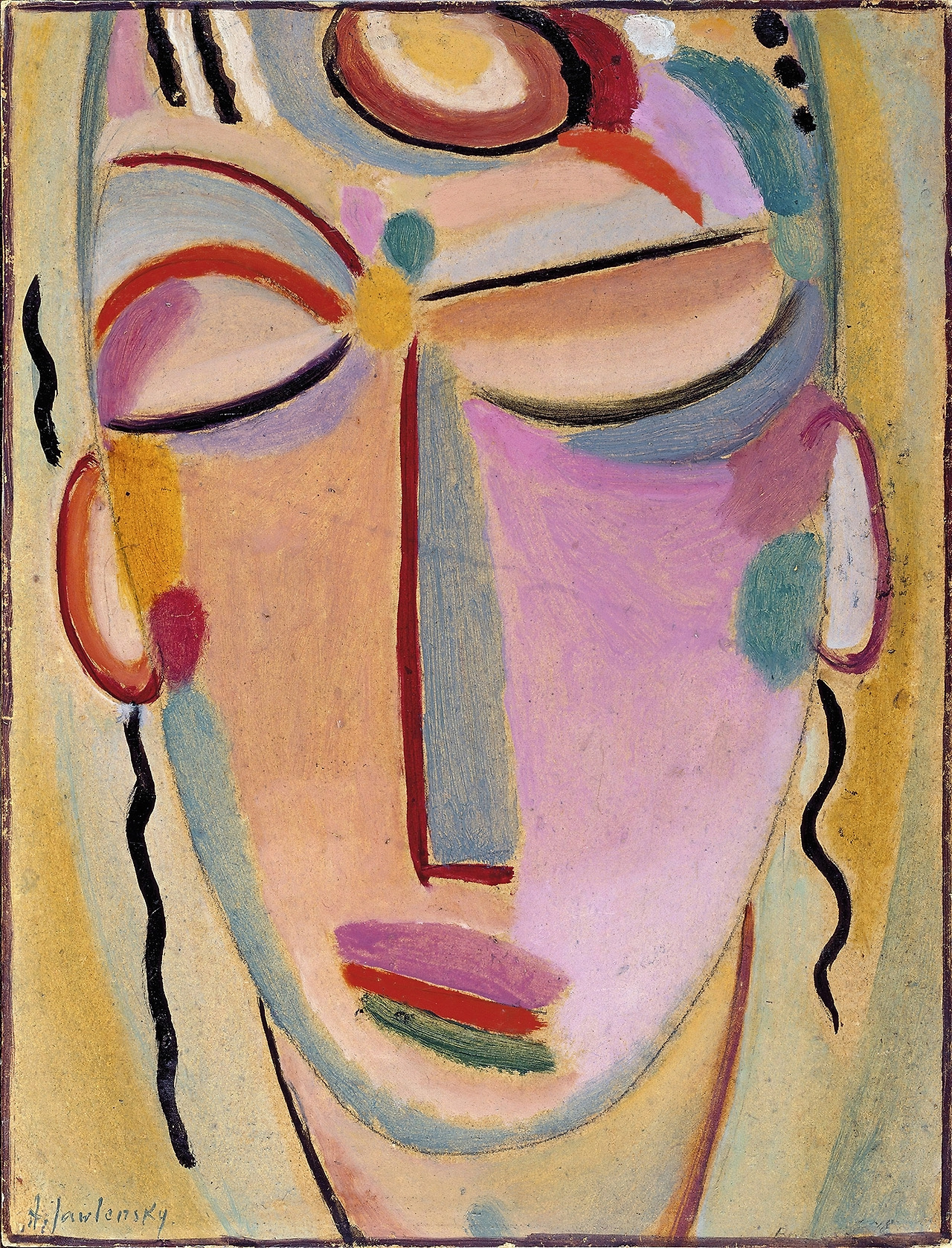Mystical head, Meditation (1918).jpg