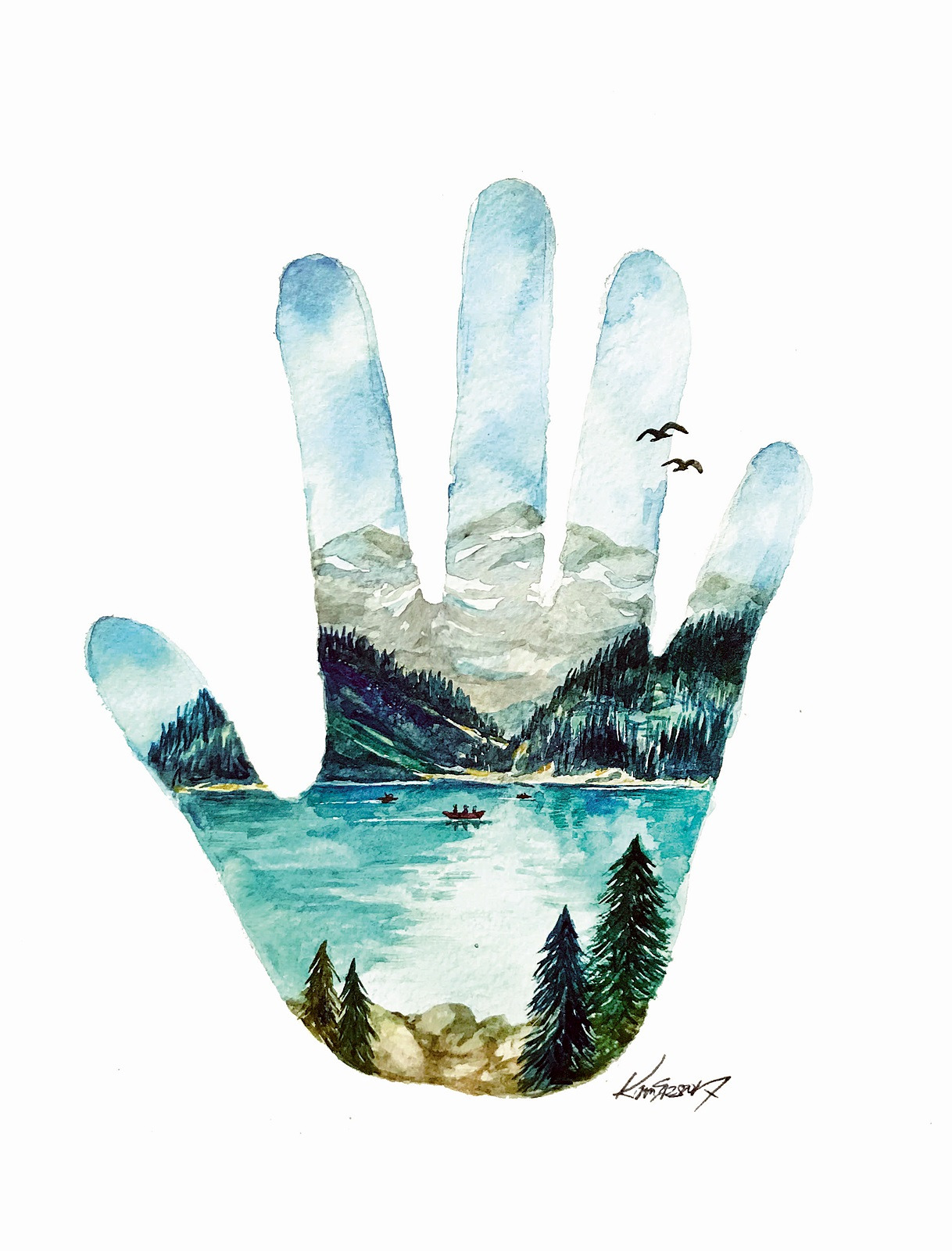 Lake Louise in my hand.jpg