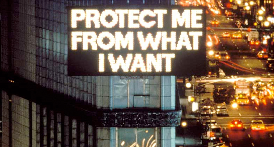 Jenny Holzer, Project me from what i want, 1984.jpg