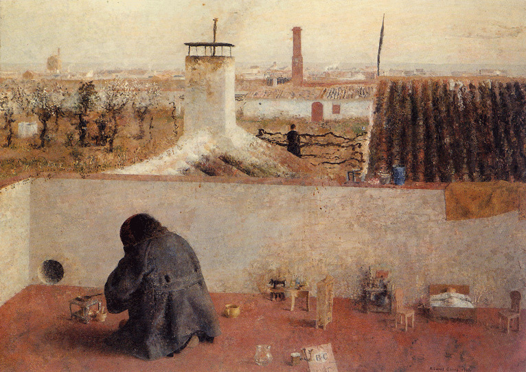 Antonio Lopez Garcia, Carmencita Playing, 1960.jpg