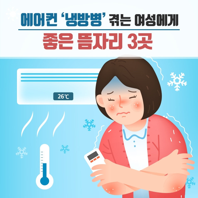 에어컨 ‘냉방병’ 겪는 여성에게 좋은 뜸자리 3곳.jpg