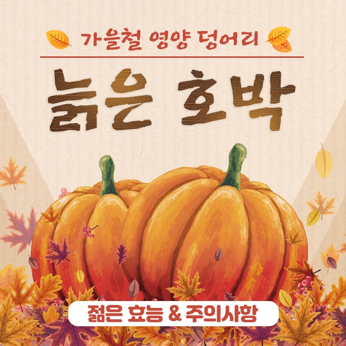 가을철 영양 덩어리 ‘늙은 호박’의 젊은 효능 & 주의사항_힐팁.jpg