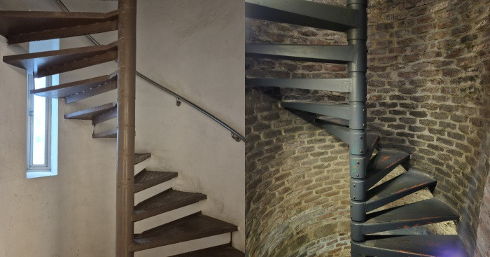 김수근의 남영동 대공분실 나선형 계단과 공간사옥 나선형 계단.jpg