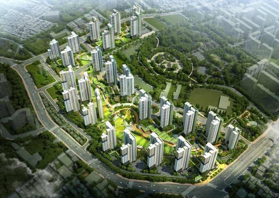 산성역 센트럴파크 자이&푸르지오 조감도.jpg