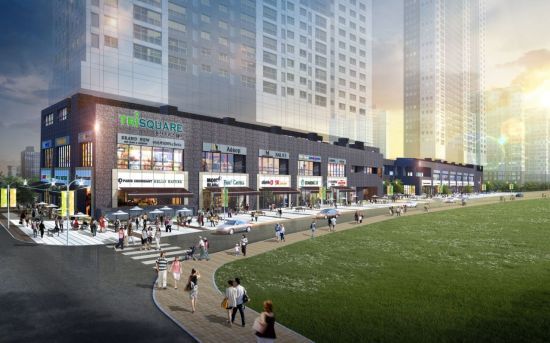 용산 트리스퀘어 단지내 상가 투시도.jpg