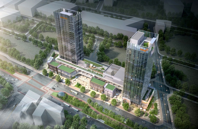 송도 형지 글로벌 패션 복합센터 조감도.jpg