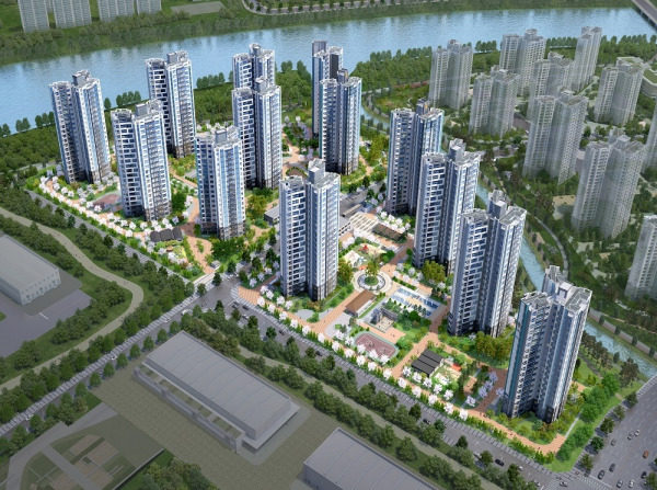 송산신도시 5,6차 대방노블랜드 단지 내 상가 조감도.jpg