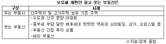 보유세 개편안 울고 웃는 부동산은.jpg