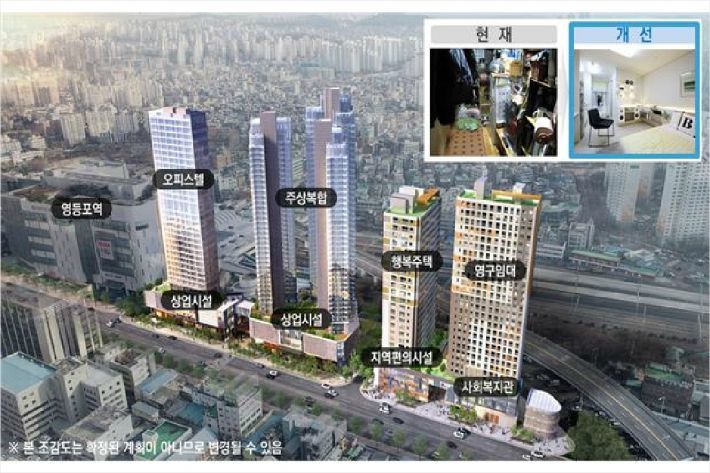도시재생사업으로 바뀌게 될 영등포역부근 일대 모습. (사진=영등포구 제공).jpg