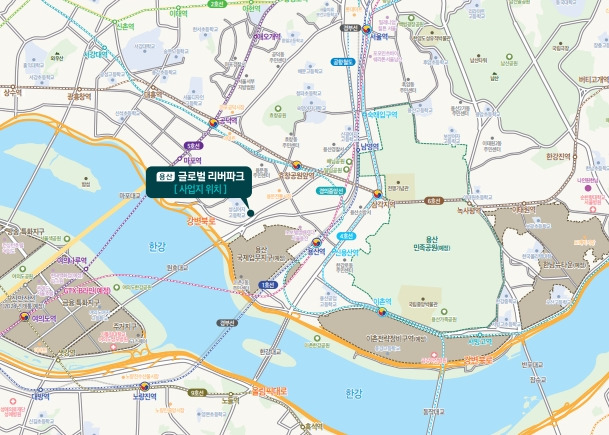 용산 글로벌 리버파크 사업지 위치도 .jpg