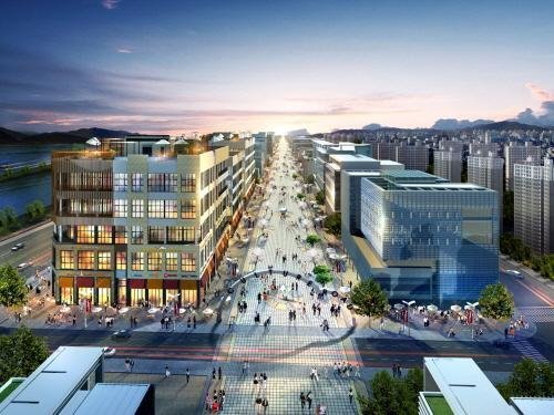 미사강변 라파르코 조감도 300평 규모 다이소 등 대형 프랜차이즈 입점 예정에 있다.jpg