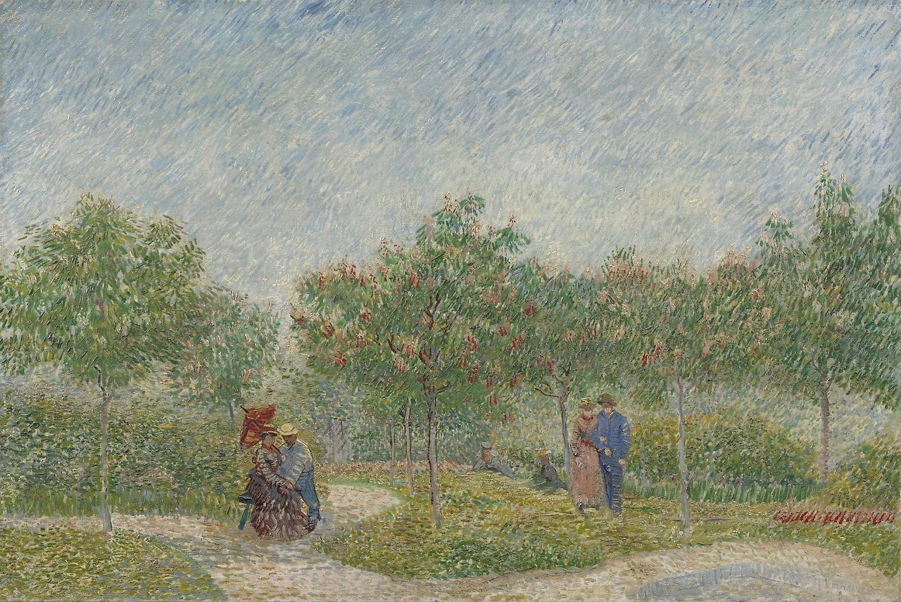Garden with Courting Couples, Square Saint-Pierre,Vincent van Gogh (1853 - 1890), Paris, May 1887.jpg
