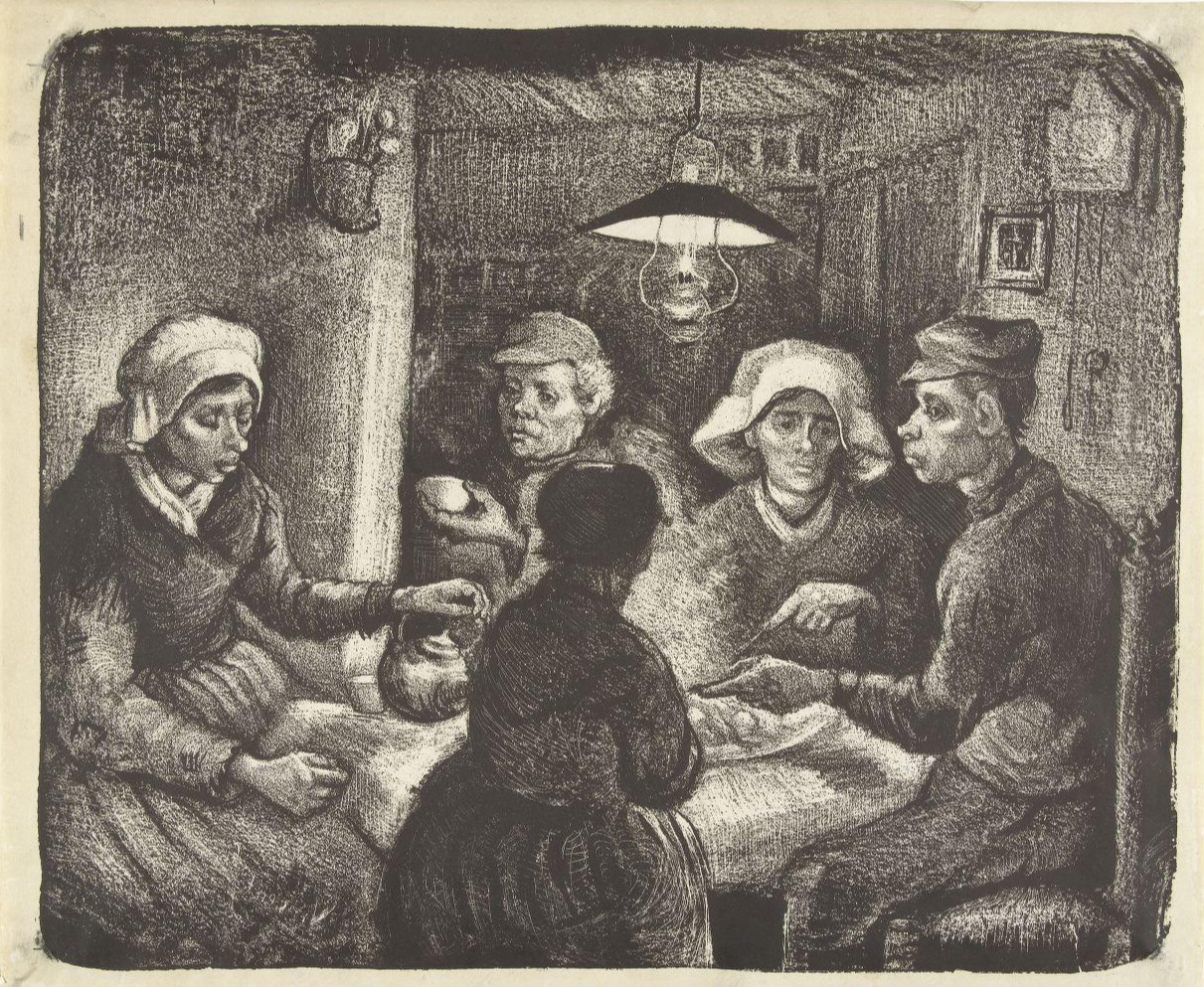 De aardappeleters, Vincent van Gogh, 1885.jpg