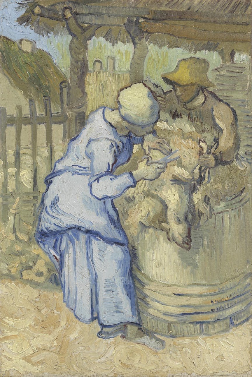 The Sheepshearer (after Millet)Vincent van Gogh (1853 - 1890), Saint-Rémy-de-Provence, September 1889.jpg
