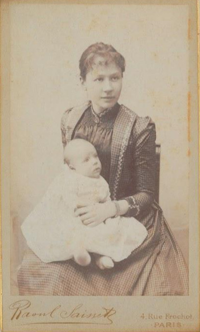 Jo van Gogh and her baby son Vincent Willem..jpg