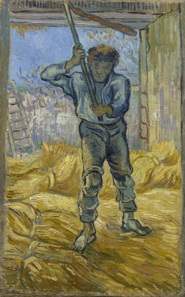 Thresher (after Millet) Vincent van Gogh (1853 - 1890), Saint-Rémy-de-Provence, September 1889.jpg