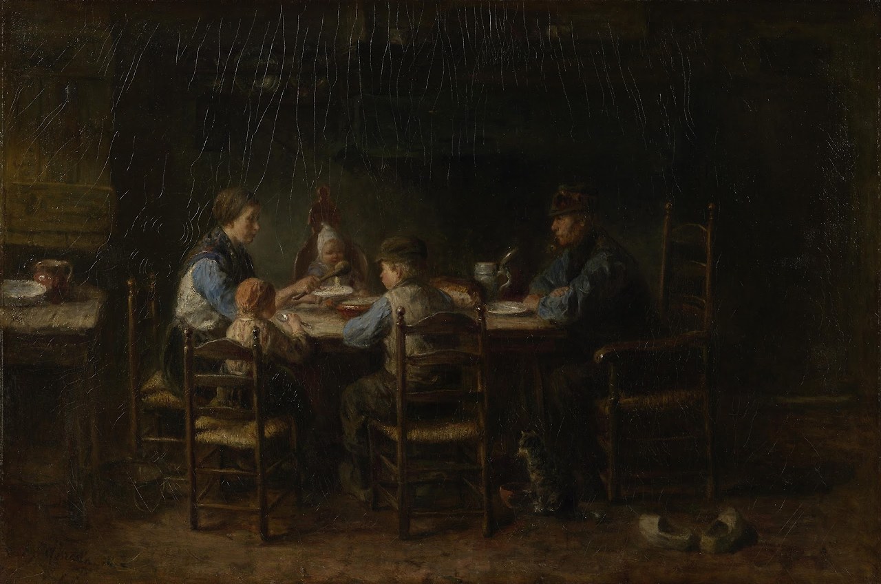Peasant Family at the Table,Jozef Israëls (1824 - 1911), 1882.jpg