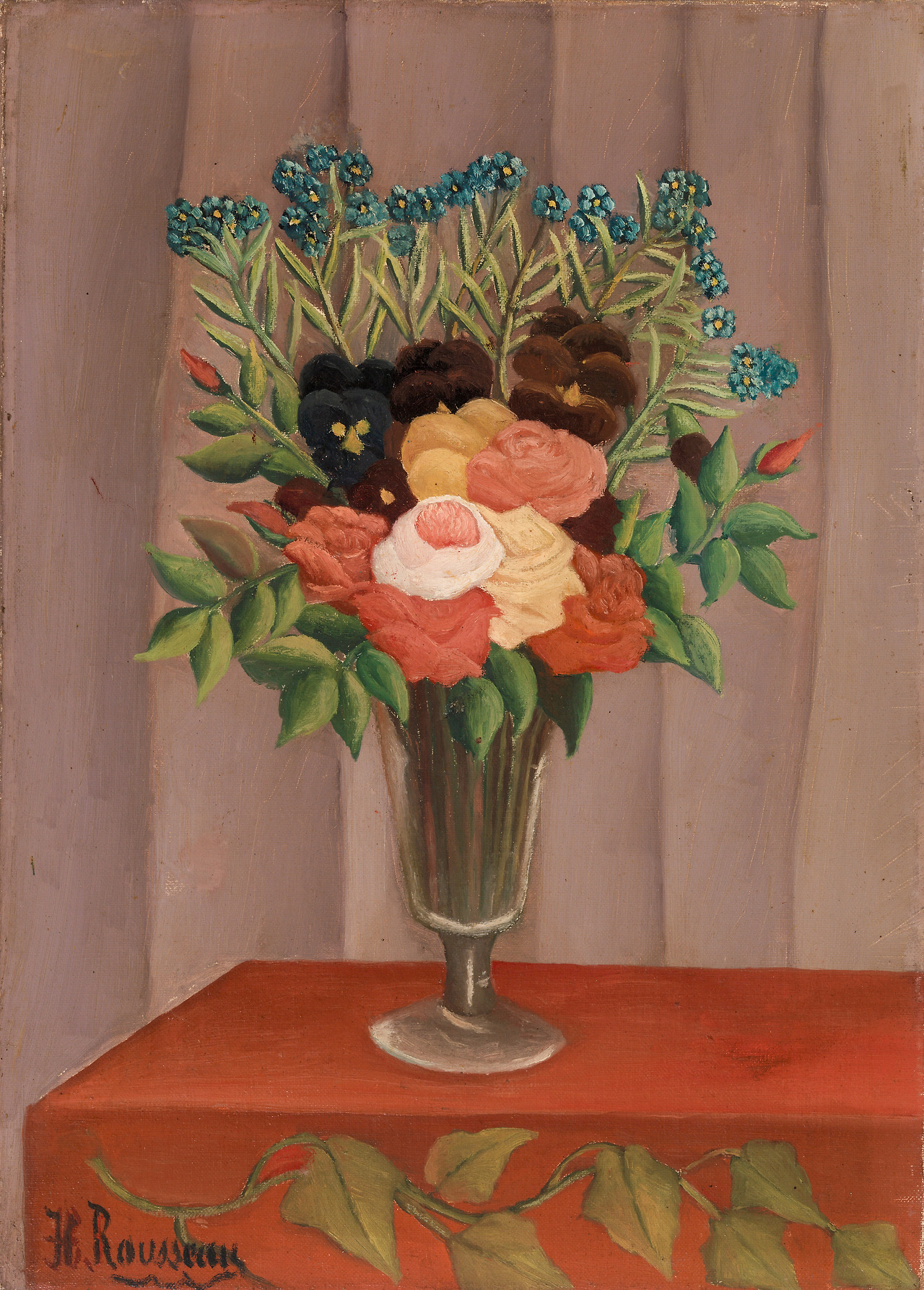 Bouquet of Flowers  probably 1909-1910.  Oil on canvas. 46,4 x 33,3 cm. The Barnes Foundation, Philadelphia. .jpg