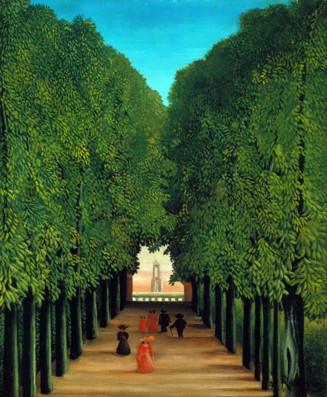 마크로스코 액자 버전 The Avenue in the Park at Saint Cloud  1908. Oil on canvas. 38 x 46 cm. Städel Museum, Frankfurt. .jpg