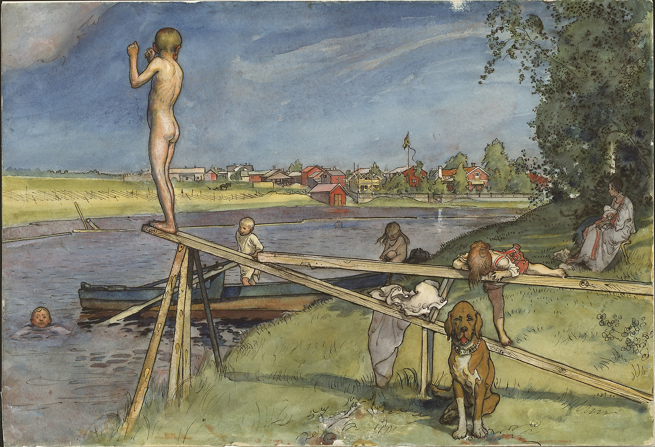 Larsson (Carl), A Pleasant Bathing (26 watercolours), sd-Nationalmuseum Stockholm.jpg