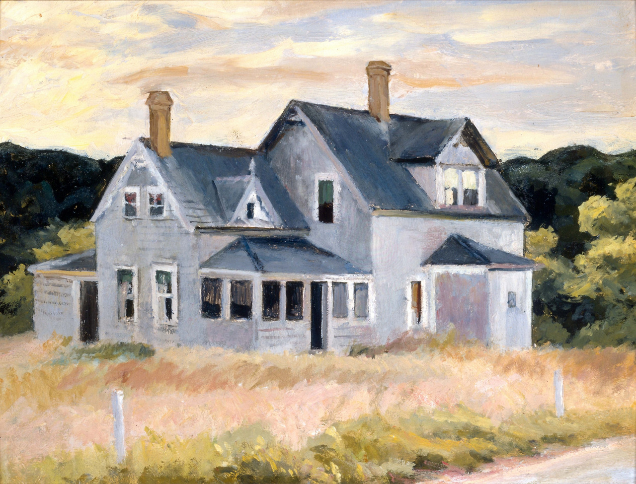 House on the Cape (Cottage, Cape Cod)  1940. Oil on board. 29,21 x 40 cm. Hunter Museum of American Art, Tennessee. 1995.jpg