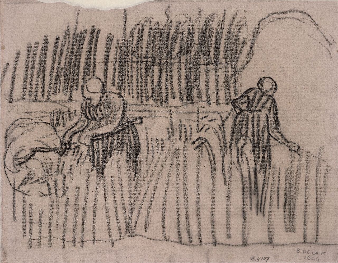 1890 Van Gogh Two Peasant Women in a Field,drawing(Van Gogh Museum Amsterdam.jpg