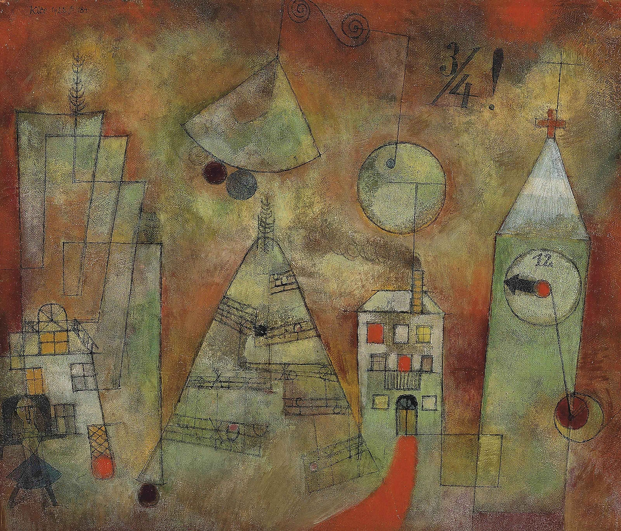 Paul Klee - The Fateful Hour, Three Quarters to Twelve [1922].jpg