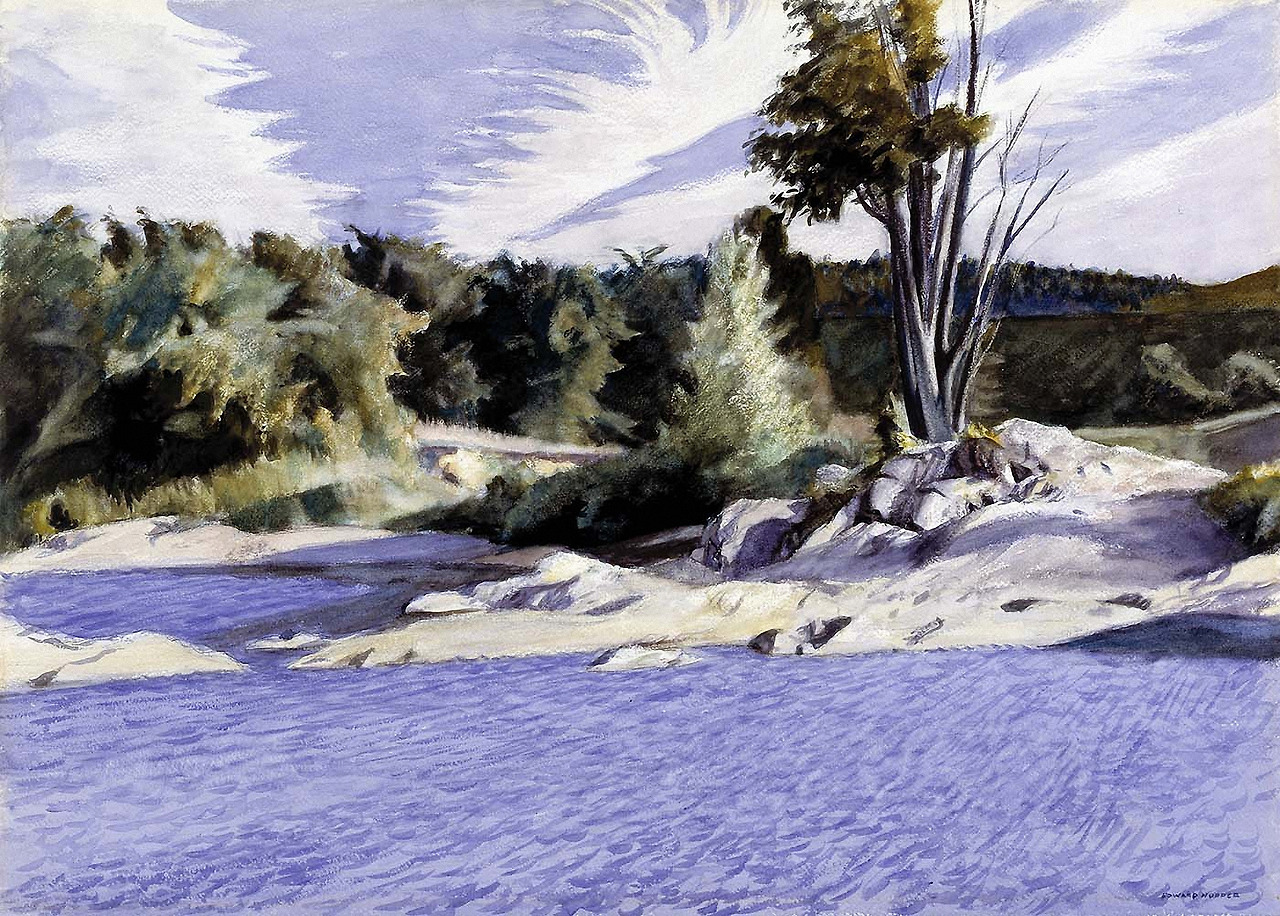 White River at Sharon  1937. Watercolor and pencil on paper. 55,3 x 75,6 cm. Smithsonian American Art Museum, Washington.jpg