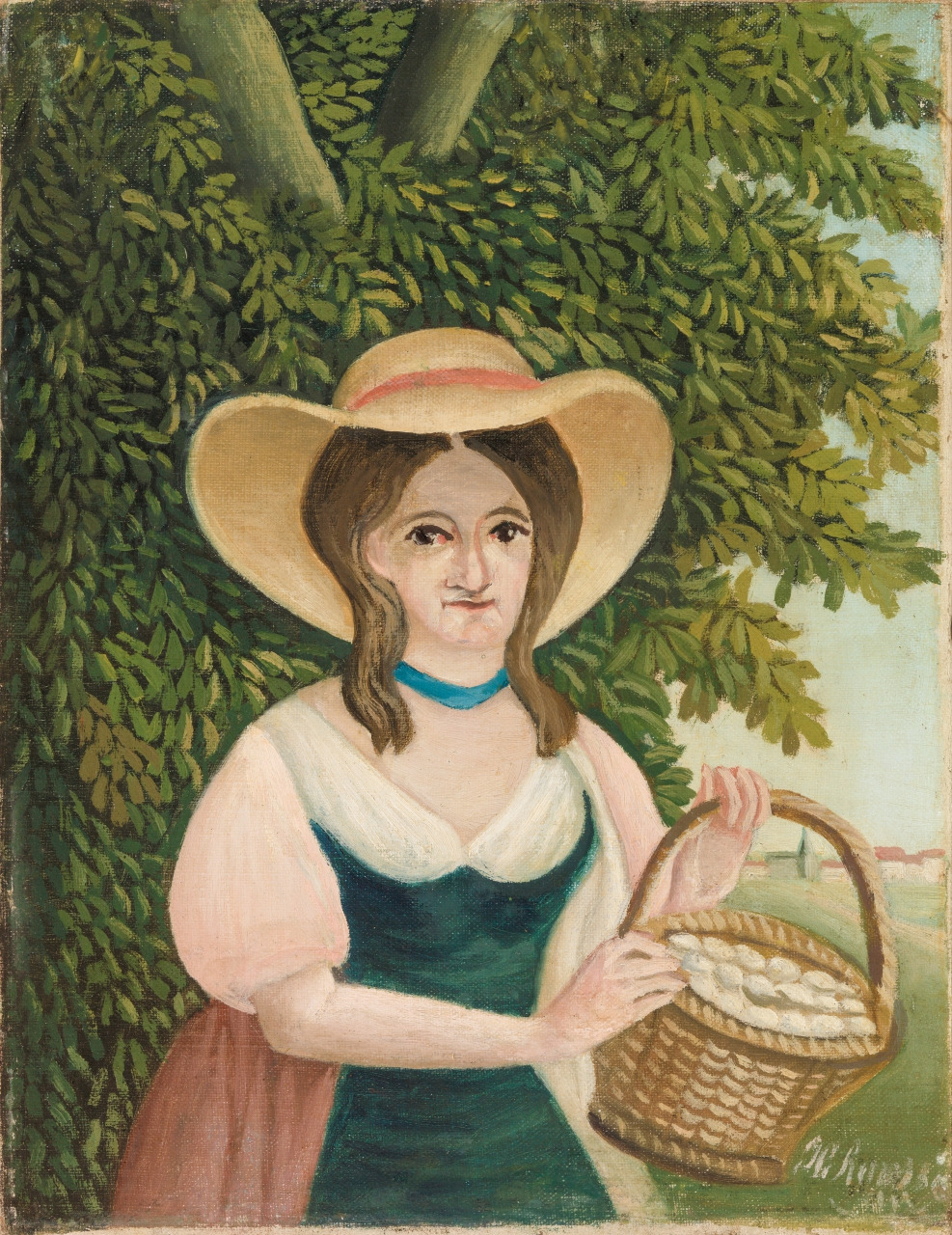 마크로스코 액자 버전 Woman with Basket of Eggs  probably 1905-1910. Oil on canvas. 35,2 x 27 cm. The Barnes Foundation, Philadelphia.jpg