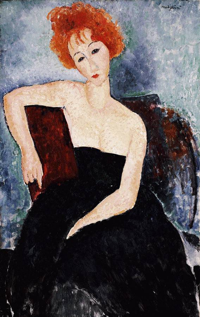 Young Red Head in an Evening Dress, 1918, oil on canvas, Barnes Foundation, Merion, Philadelphia, USA..jpg