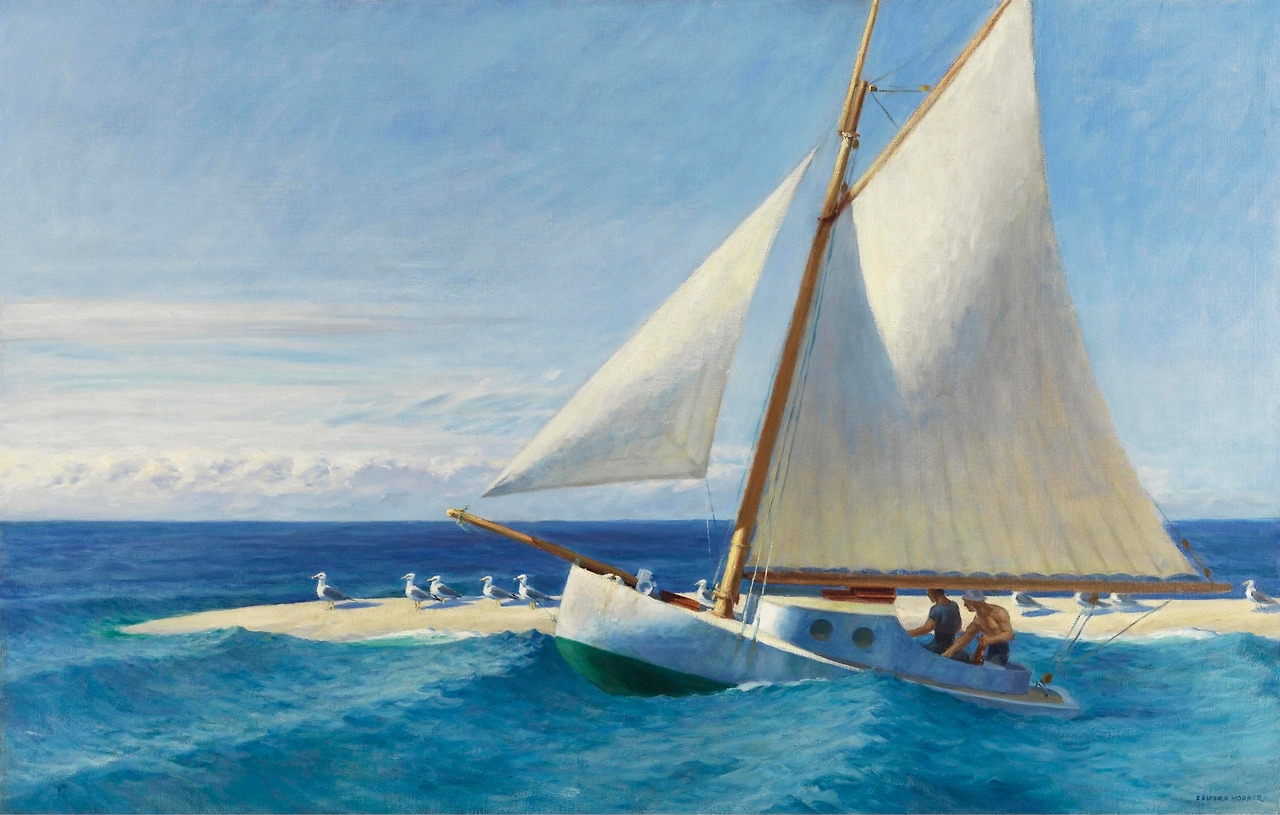 The 'Martha McKeen' of Wellfleet  1944. Oil on canvas. 81,5 x 127,5 cm. Museo Thyssen-Bornemisza, Madrid. .jpg