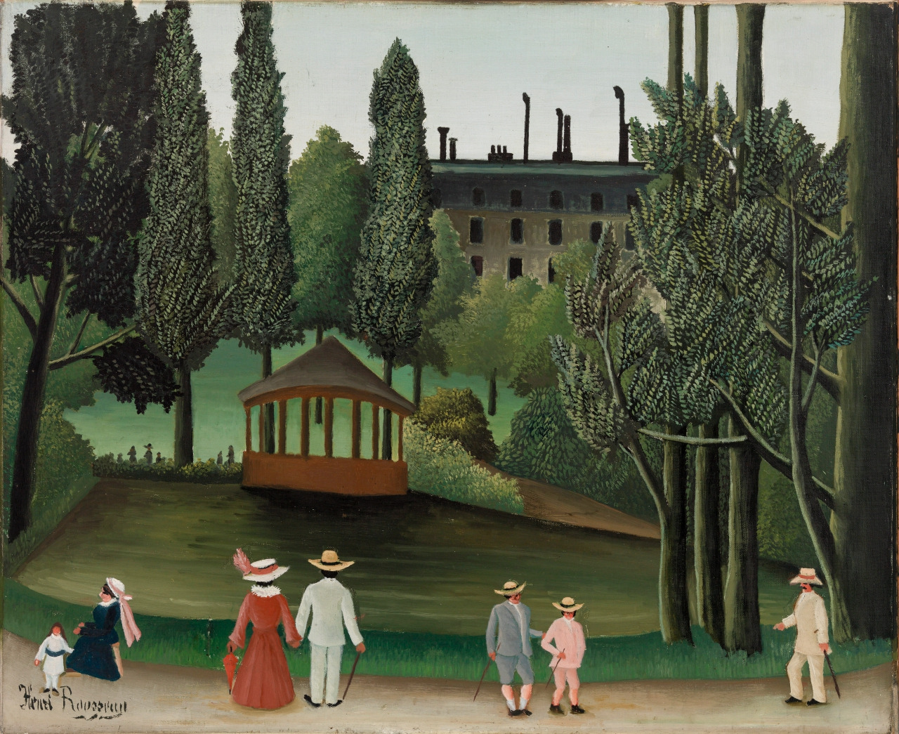 마크로스코 액자 버전 Vue du Parc Montsouris, Le Kiosque  probably 1908-1910. Oil on canvas. 65,7 x 79,7 cm. The Barnes Foundation, Philadelphia.jpg